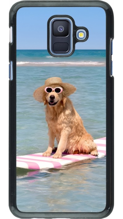 Coque Samsung Galaxy A6 - Summer Dog on Paddle