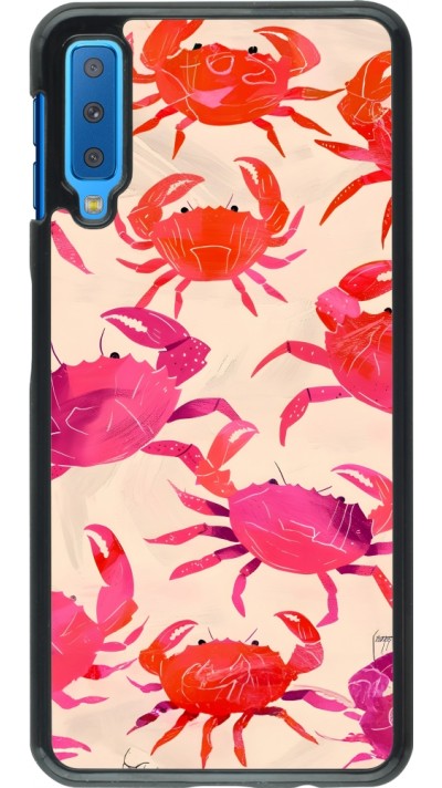 Samsung Galaxy A7 Case Hülle - Crabs Paint