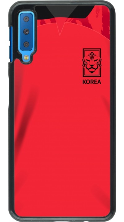 Samsung Galaxy A7 Case Hülle - Südkorea 2022 personalisierbares Fussballtrikot