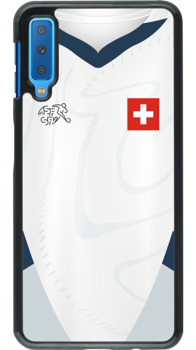 Samsung Galaxy A7 Case Hülle - Schweiz Away personalisierbares Fussballtrikot