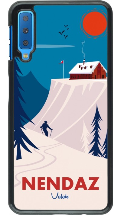 Samsung Galaxy A7 Case Hülle - Nendaz Cabane Ski