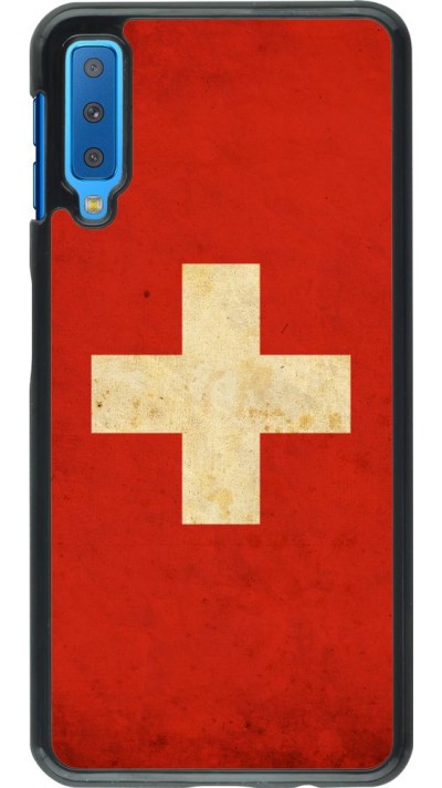 Coque Samsung Galaxy A7 - Vintage Flag SWISS