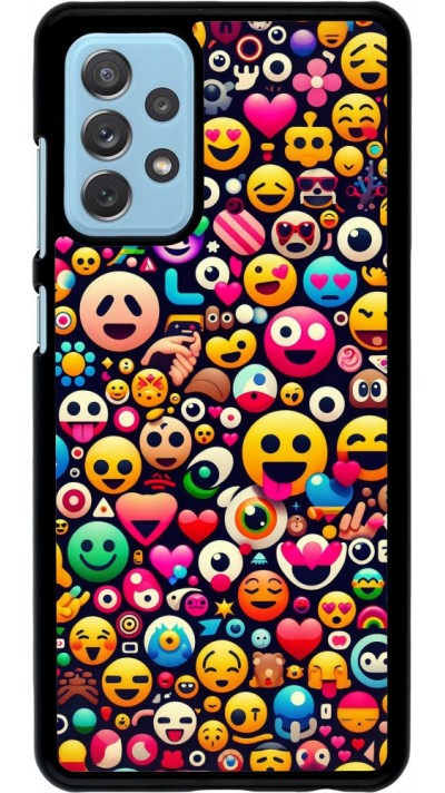 Samsung Galaxy A72 Case Hülle - Emoji Mix Farbe
