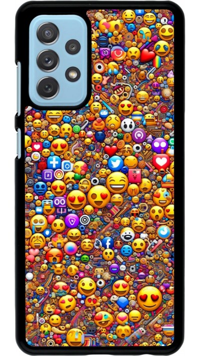 Samsung Galaxy A72 Case Hülle - Emoji gemischt