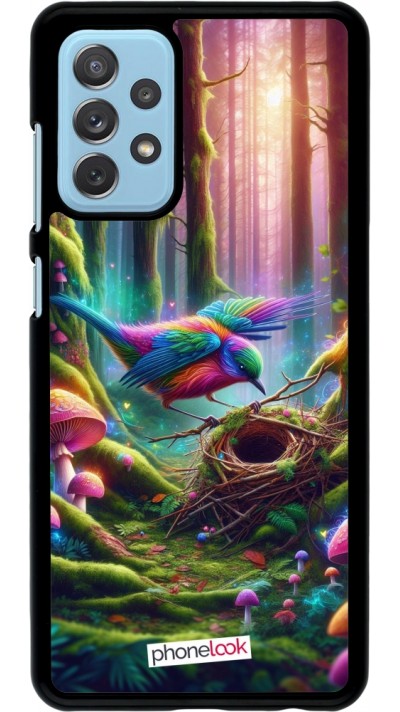 Samsung Galaxy A72 Case Hülle - Vogel Nest Wald