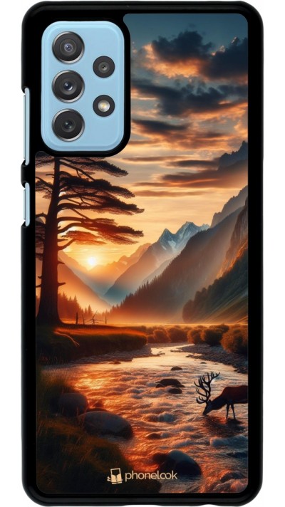 Coque Samsung Galaxy A72 - Valley Sunset Deer Tree