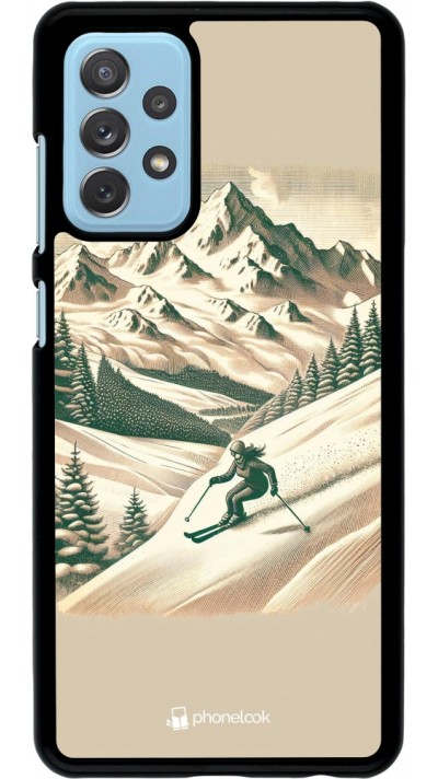 Coque Samsung Galaxy A72 - Vintage Ski Mountain