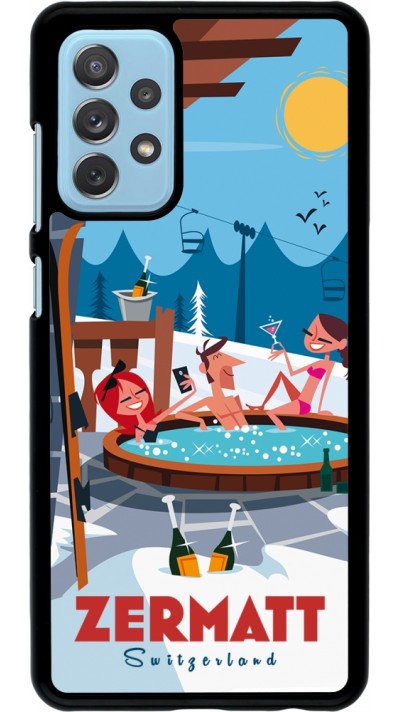 Samsung Galaxy A72 Case Hülle - Zermatt Mountain Jacuzzi