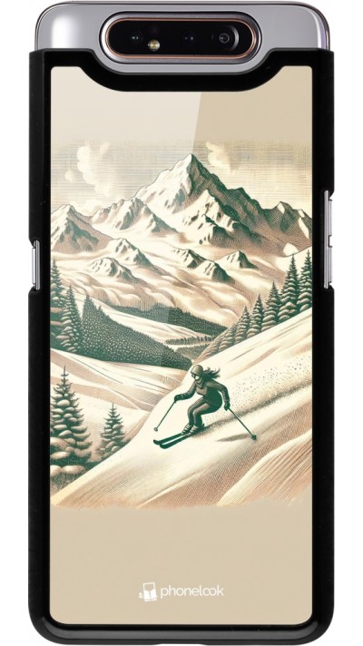 Coque Samsung Galaxy A80 - Vintage Ski Mountain