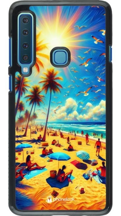 Samsung Galaxy A9 Case Hülle - Sommer Paradies Farbe