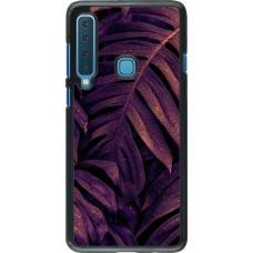 Samsung Galaxy A9 Case Hülle - Purple Light Leaves