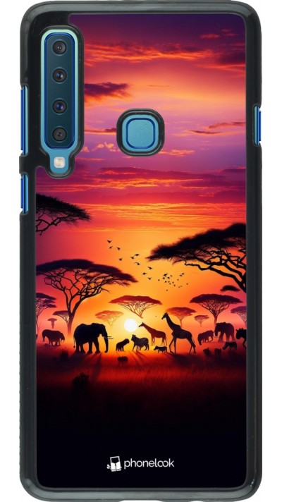 Samsung Galaxy A9 Case Hülle - Safari Sonnenuntergang Wildtiere