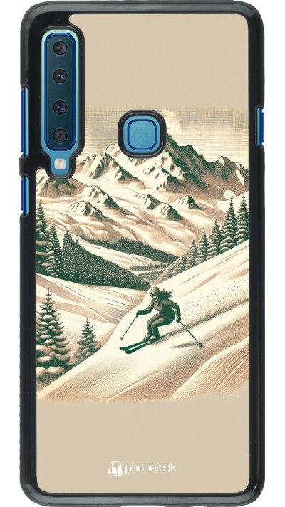 Coque Samsung Galaxy A9 - Vintage Ski Mountain