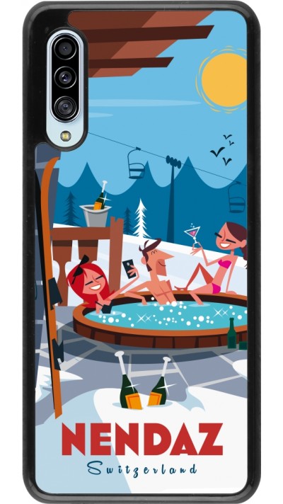 Samsung Galaxy A90 5G Case Hülle - Nendaz Mountain Jacuzzi