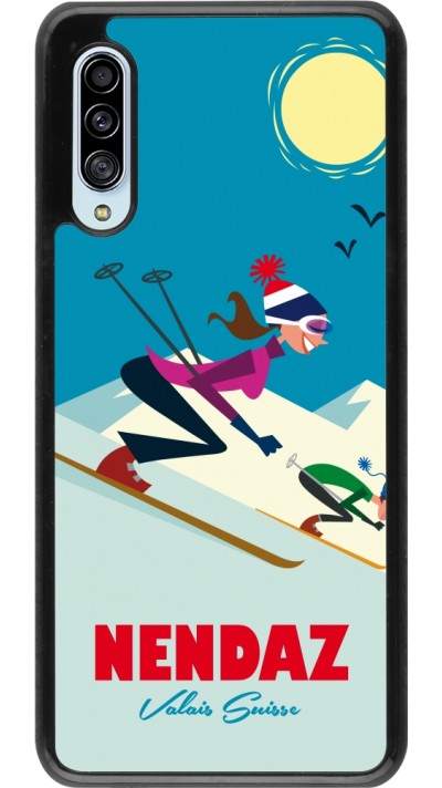 Samsung Galaxy A90 5G Case Hülle - Nendaz Ski Downhill