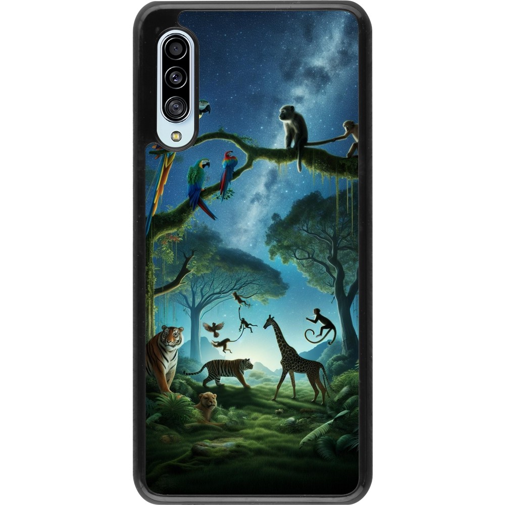 Samsung Galaxy A90 5G Case Hülle - Paradies der exotischen Tiere