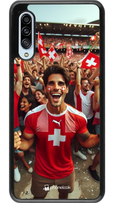 Samsung Galaxy A90 5G Case Hülle - Schweizer Fan Euro 2024