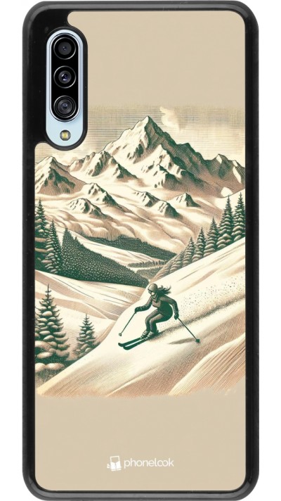 Coque Samsung Galaxy A90 5G - Vintage Ski Mountain