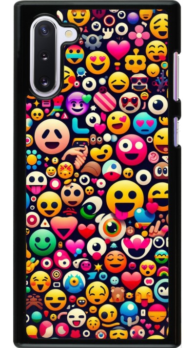 Samsung Galaxy Note 10 Case Hülle - Emoji Mix Farbe