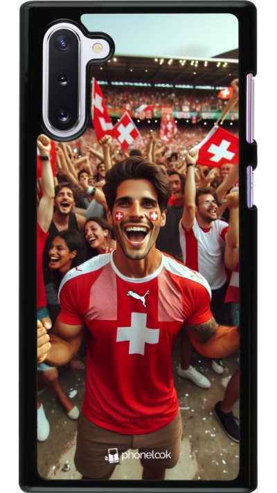 Samsung Galaxy Note 10 Case Hülle - Schweizer Fan Euro 2024