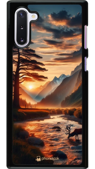 Coque Samsung Galaxy Note 10 - Valley Sunset Deer Tree