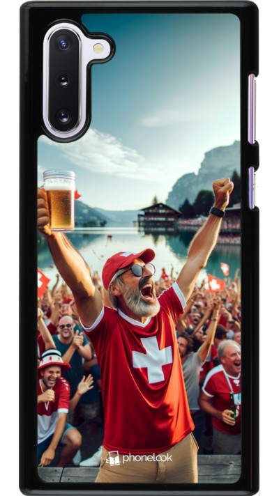 Samsung Galaxy Note 10 Case Hülle - Schweizer Sieg Fanzone Euro 2024