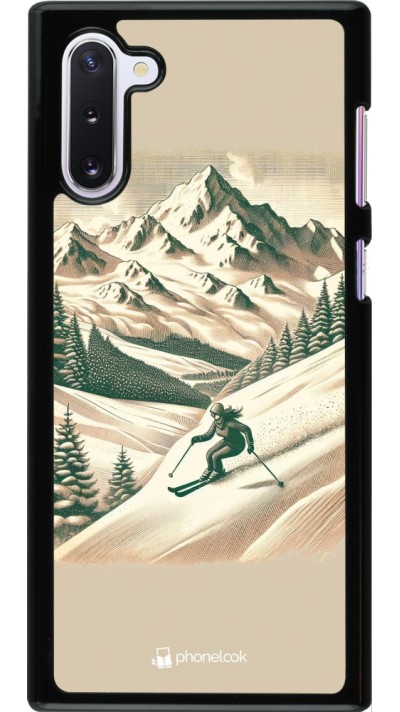 Coque Samsung Galaxy Note 10 - Vintage Ski Mountain