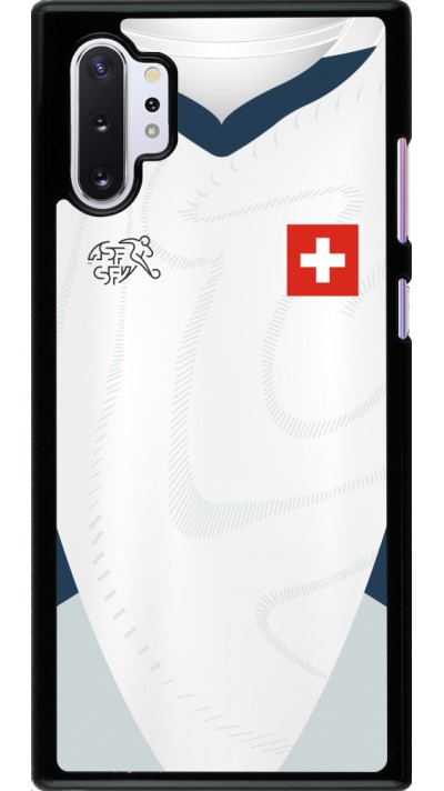 Samsung Galaxy Note 10+ Case Hülle - Schweiz Away personalisierbares Fussballtrikot