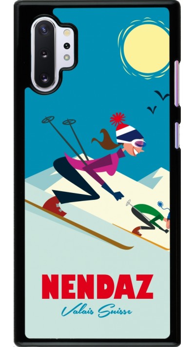 Samsung Galaxy Note 10+ Case Hülle - Nendaz Ski Downhill