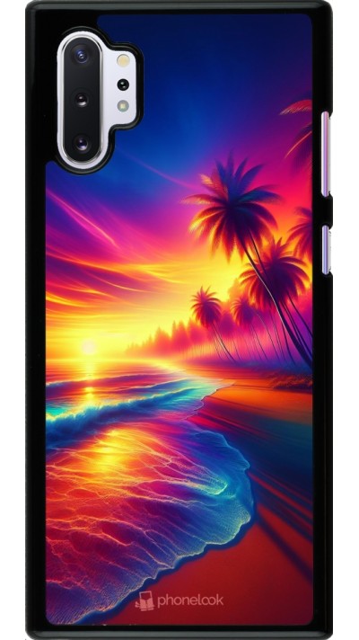 Samsung Galaxy Note 10+ Case Hülle - Strand Sonnenuntergang auffällig