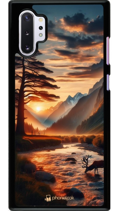 Coque Samsung Galaxy Note 10+ - Valley Sunset Deer Tree