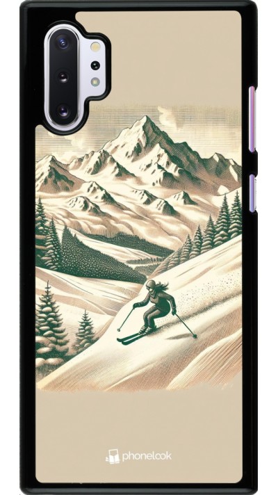 Coque Samsung Galaxy Note 10+ - Vintage Ski Mountain