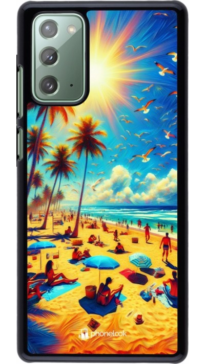 Samsung Galaxy Note 20 Case Hülle - Sommer Paradies Farbe