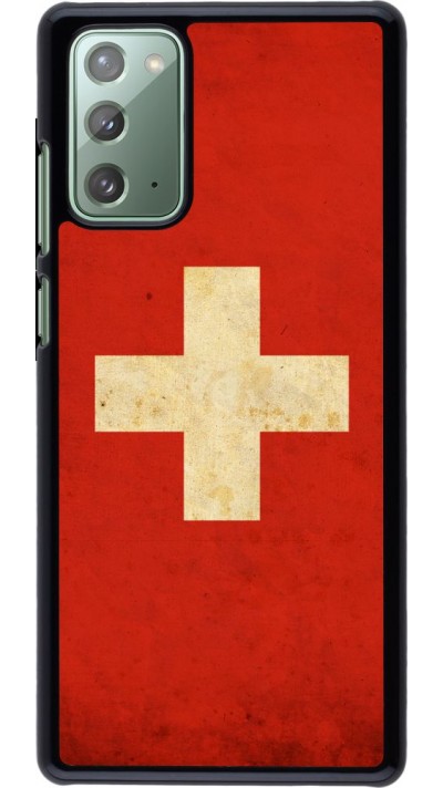 Coque Samsung Galaxy Note 20 - Vintage Flag SWISS