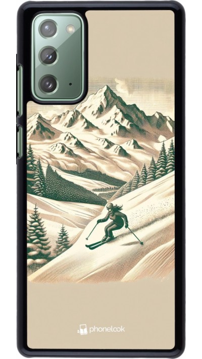 Coque Samsung Galaxy Note 20 - Vintage Ski Mountain