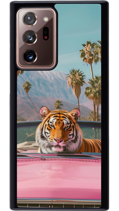 Samsung Galaxy Note 20 Ultra Case Hülle - Tiger Auto rosa