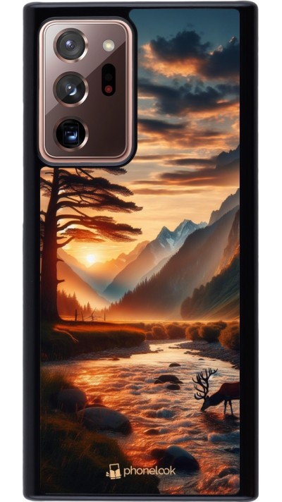 Coque Samsung Galaxy Note 20 Ultra - Valley Sunset Deer Tree