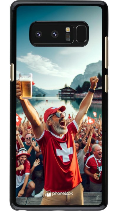 Samsung Galaxy Note8 Case Hülle - Schweizer Sieg Fanzone Euro 2024