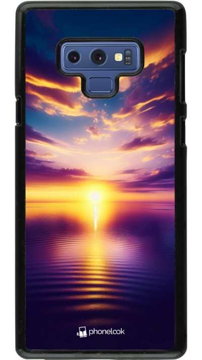 Samsung Galaxy Note9 Case Hülle - Sonnenuntergang gelb violett