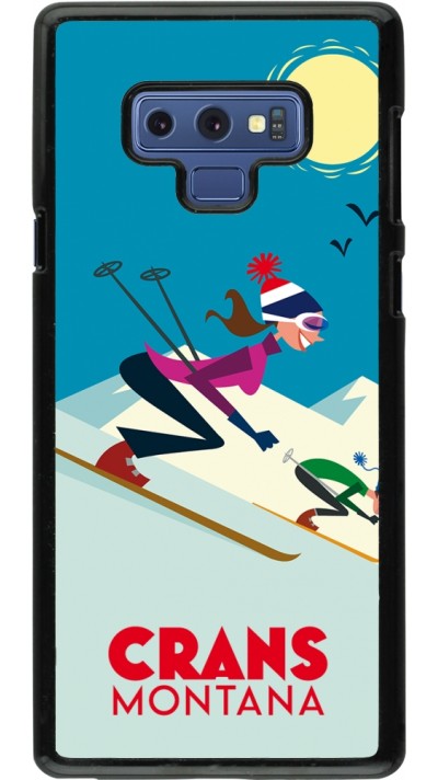 Samsung Galaxy Note9 Case Hülle - Crans-Montana Ski Downhill