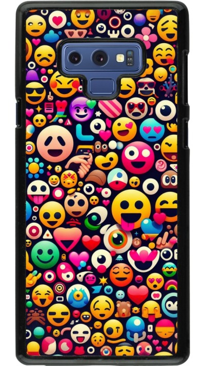 Samsung Galaxy Note9 Case Hülle - Emoji Mix Farbe