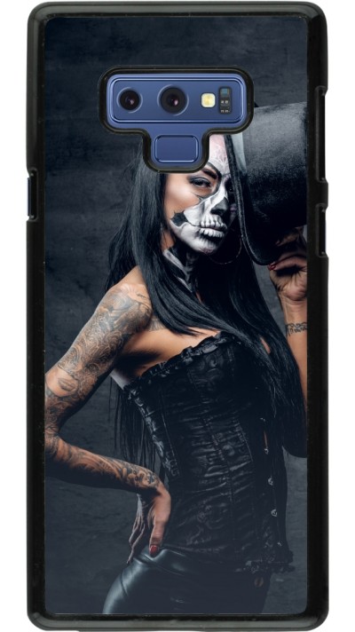 Samsung Galaxy Note9 Case Hülle - Halloween 22 Tattooed Girl