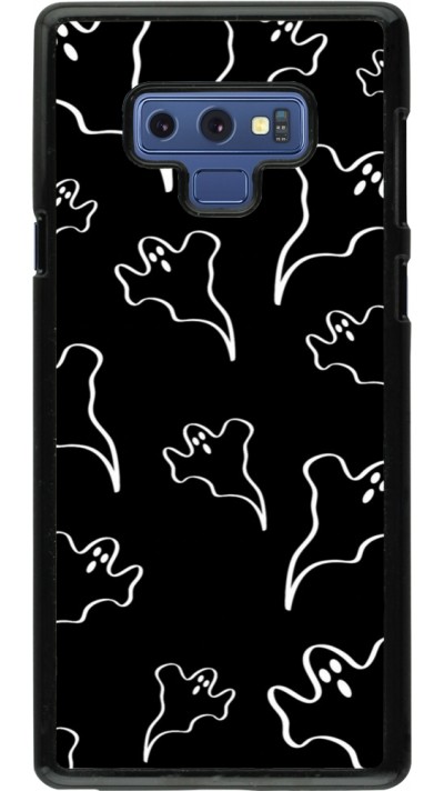 Samsung Galaxy Note9 Case Hülle - Halloween 2024 black and white ghosts