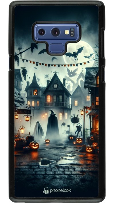 Samsung Galaxy Note9 Case Hülle - Halloween Spukstadt