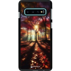 Samsung Galaxy S10 Case Hülle - Herbstlicher goldener Glanz