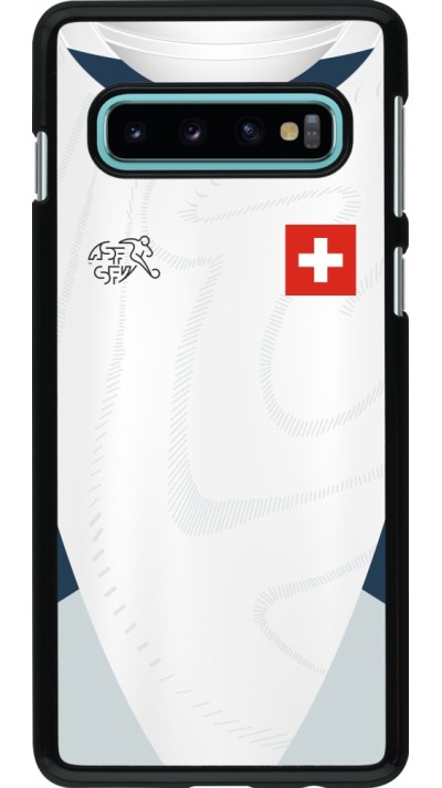 Samsung Galaxy S10 Case Hülle - Schweiz Away personalisierbares Fussballtrikot