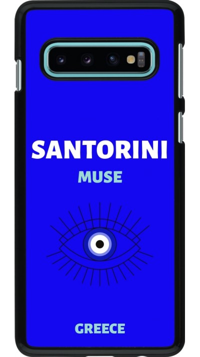 Samsung Galaxy S10 Case Hülle - Pop Summer Destination Santorini