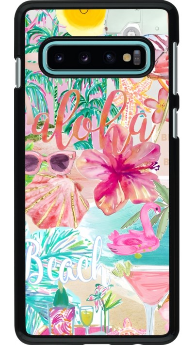 Samsung Galaxy S10 Case Hülle - Preppy Collage Aloha