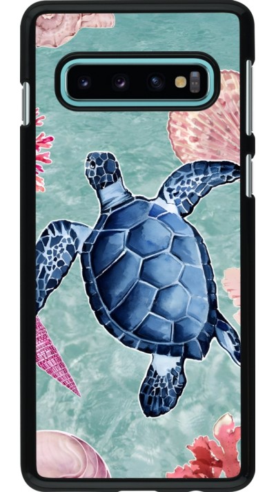 Samsung Galaxy S10 Case Hülle - Preppy Turtle