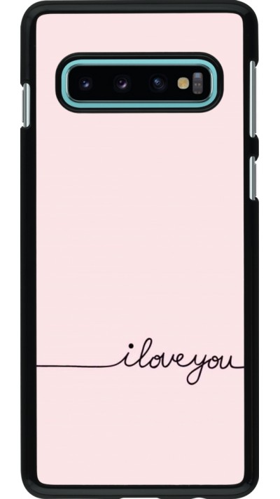 Samsung Galaxy S10 Case Hülle - Valentine 2023 i love you writing